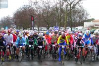 Des cyclos très motivés au départ de Ruoms