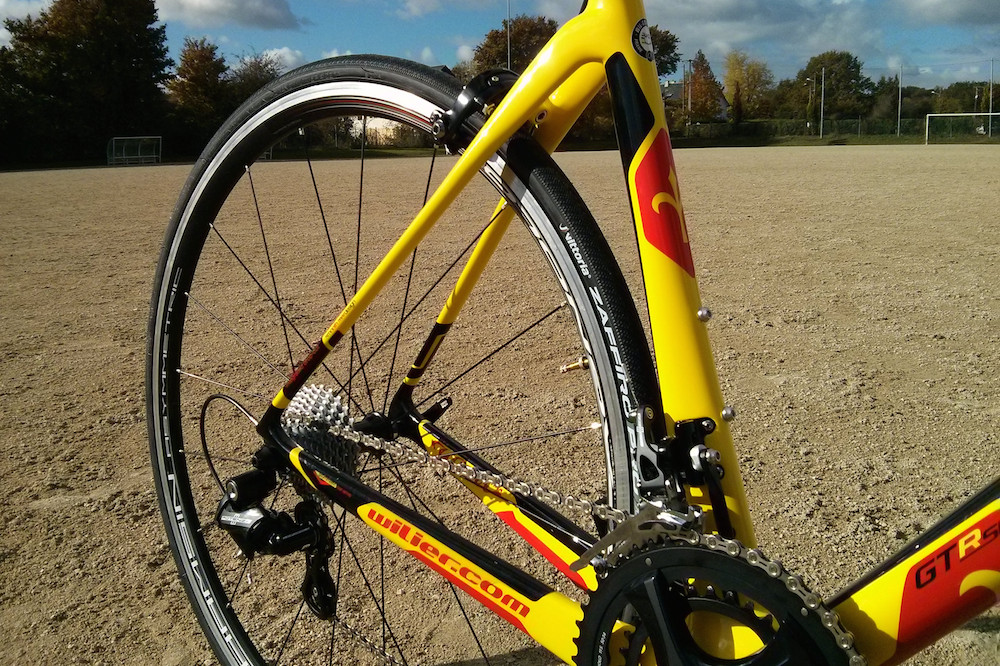 Un triangle arrière bien étudié - © Vélo 101 <br /> Toute reproduction, même partielle, sans autorisation, est strictement interdite.