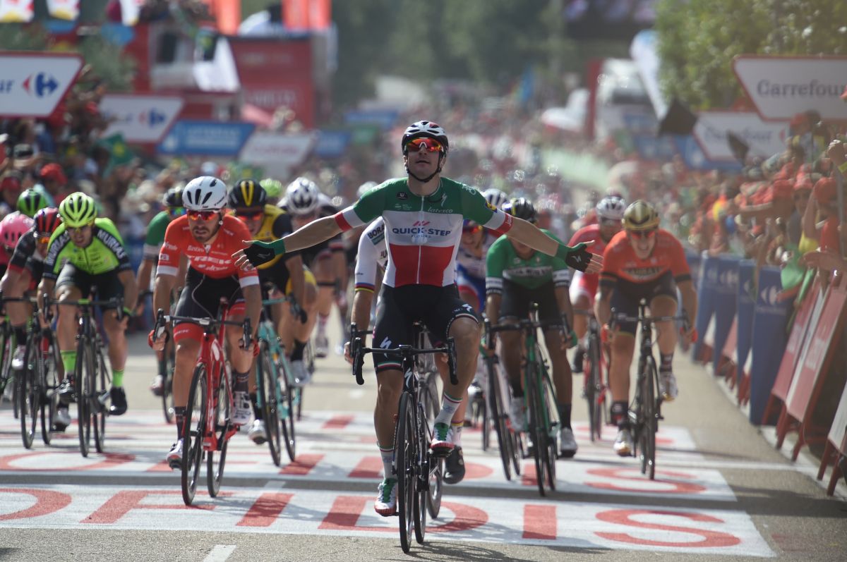 Elia Viviani vainqueur sur la 10e étape de la Vuelta
