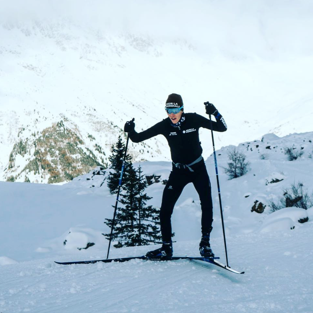 Romain Bardet à ski de fond