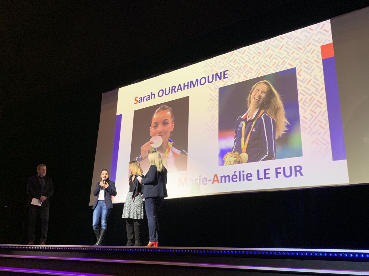 Sarah Ourahmoune et Marie-Amélie Le Fur