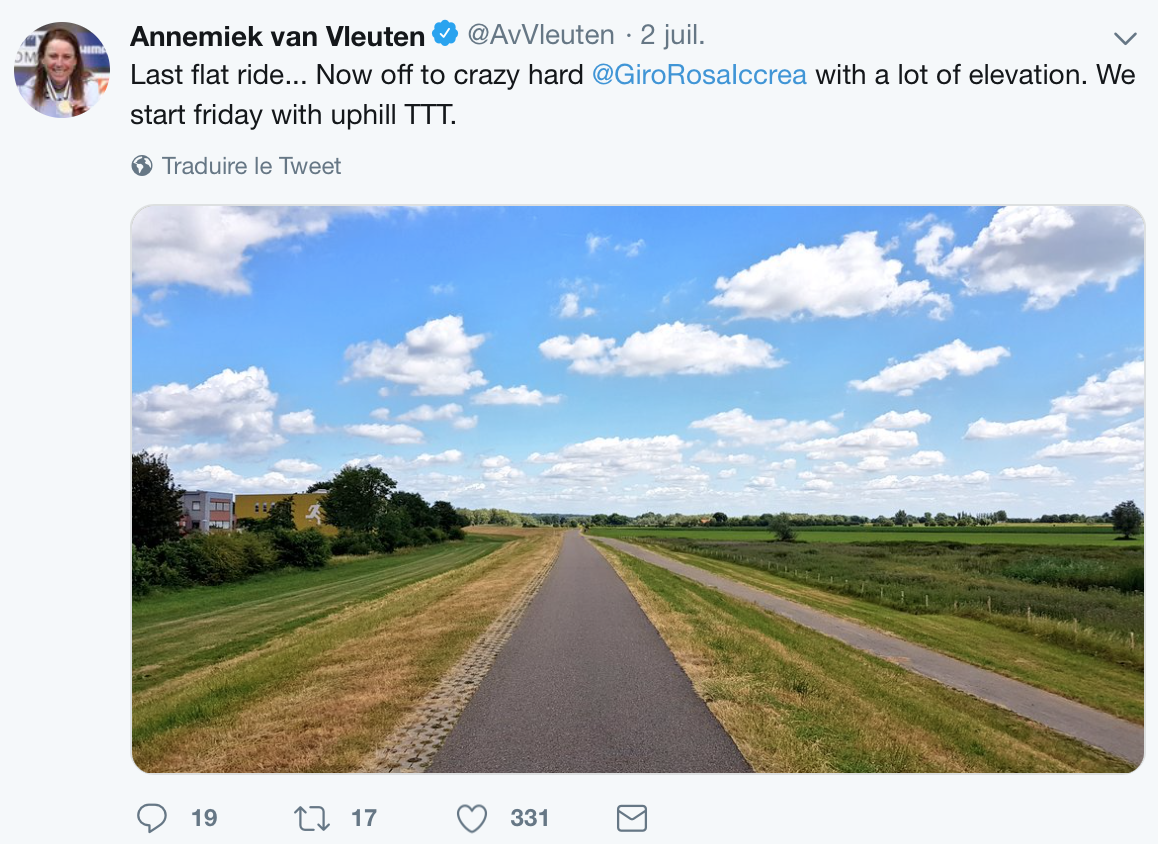 Van Vleuten est prête pour le Giro