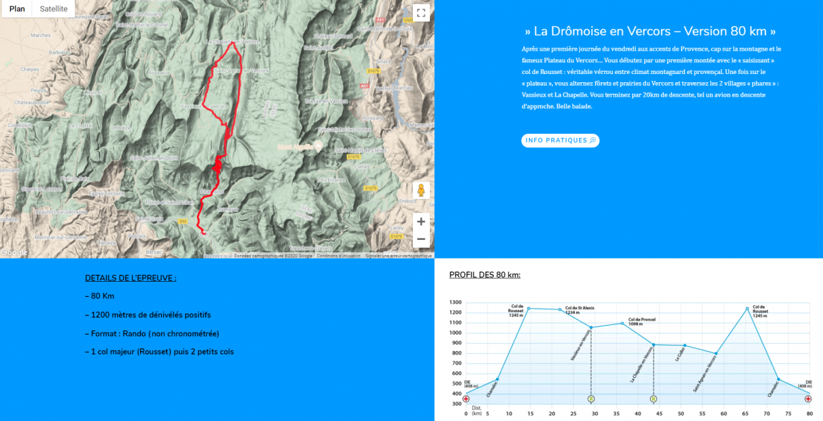 La Drômoise en Vercors – Version 80 km La Drômoise en Vercors – Version 80 km