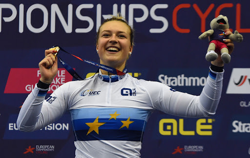 Mathilde Gros, rayonnante sur les championnats d'Europe 2016