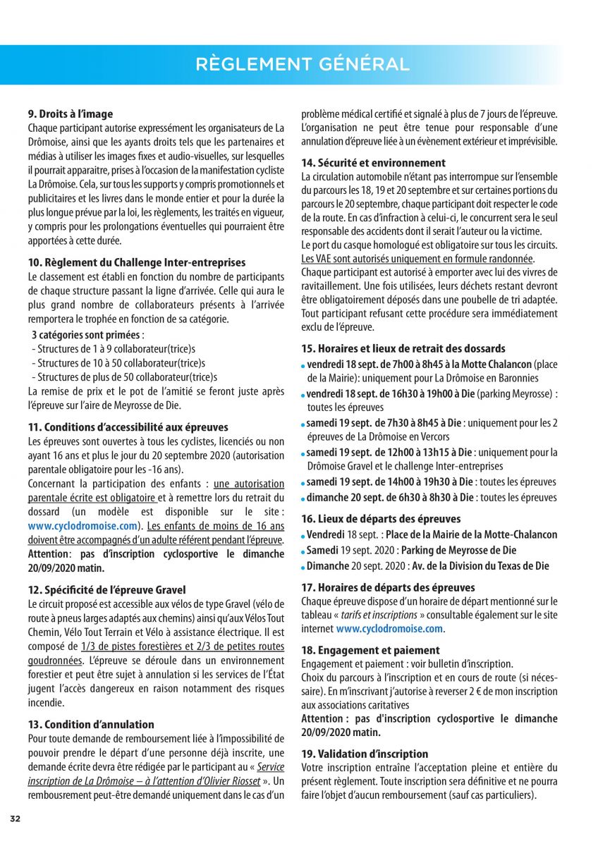 Réglement général Dromoise 2020-page-002 Réglement général Dromoise 2020-page-002
