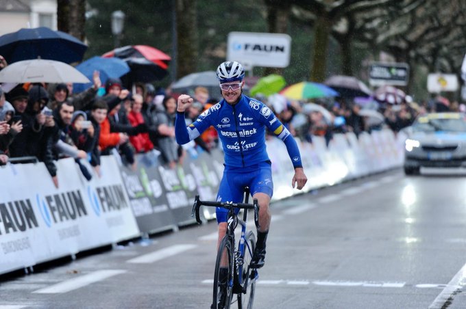 Rémi Cavagna lors de sa victoire sur la Classique de l'Ardèche en début de saison