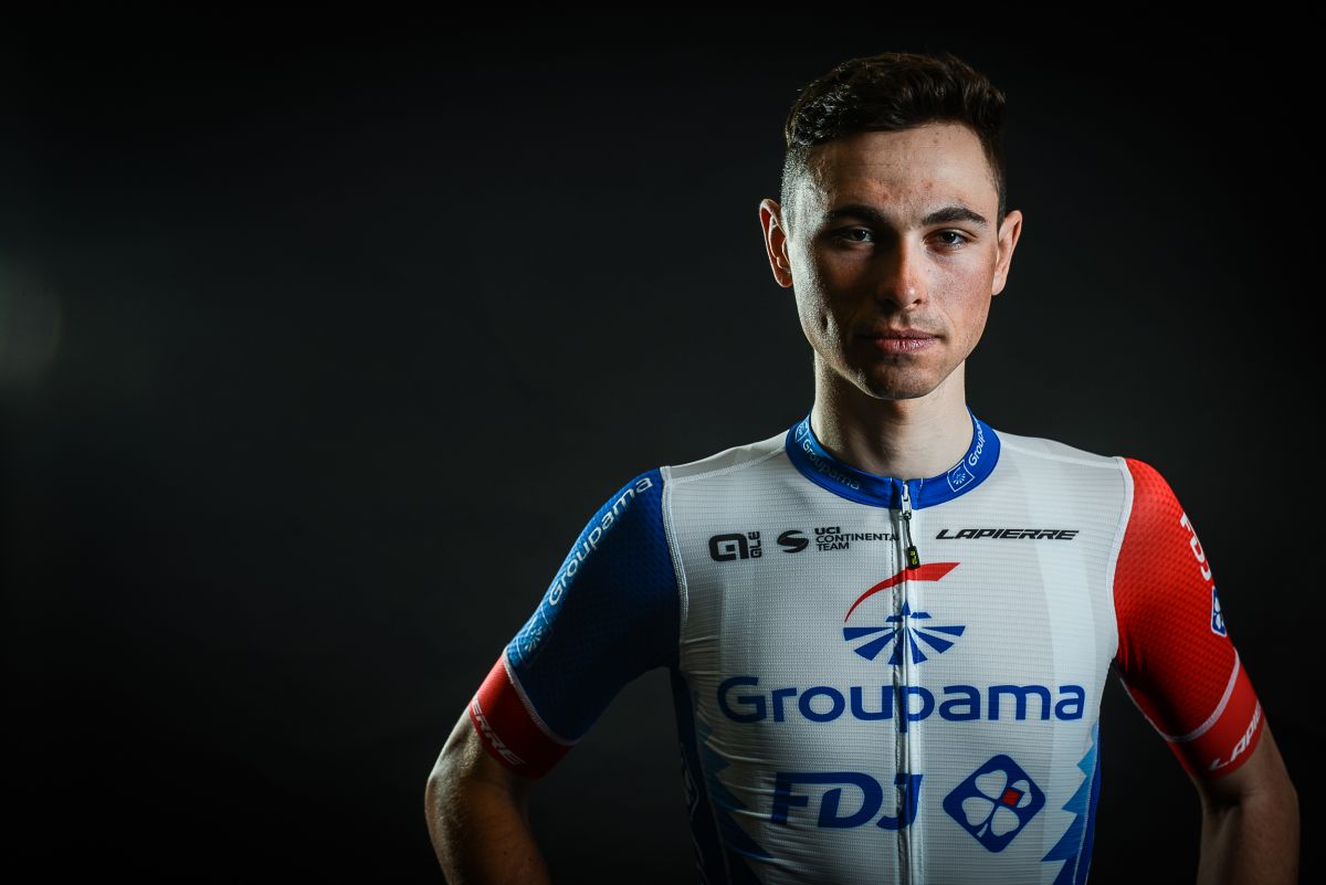 Antoine Raugel sous le maillot de la Conti Groupama-FDJ