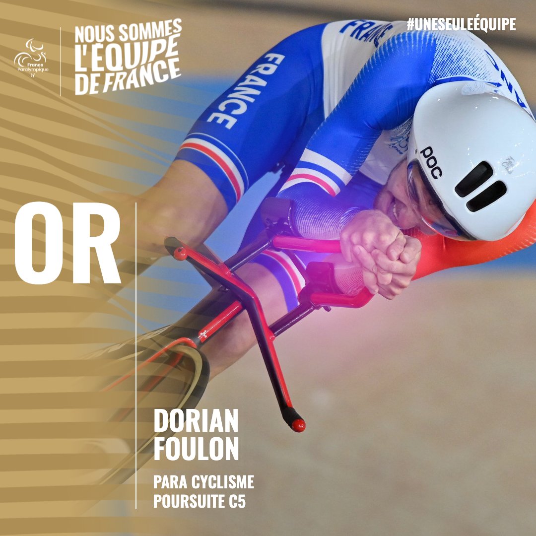 Dorian Foulon, sacré en poursuite, catégorie C5