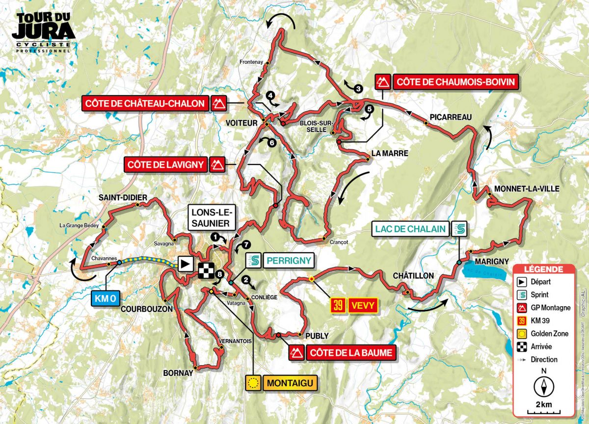 Parcours Tour du Jura 2021