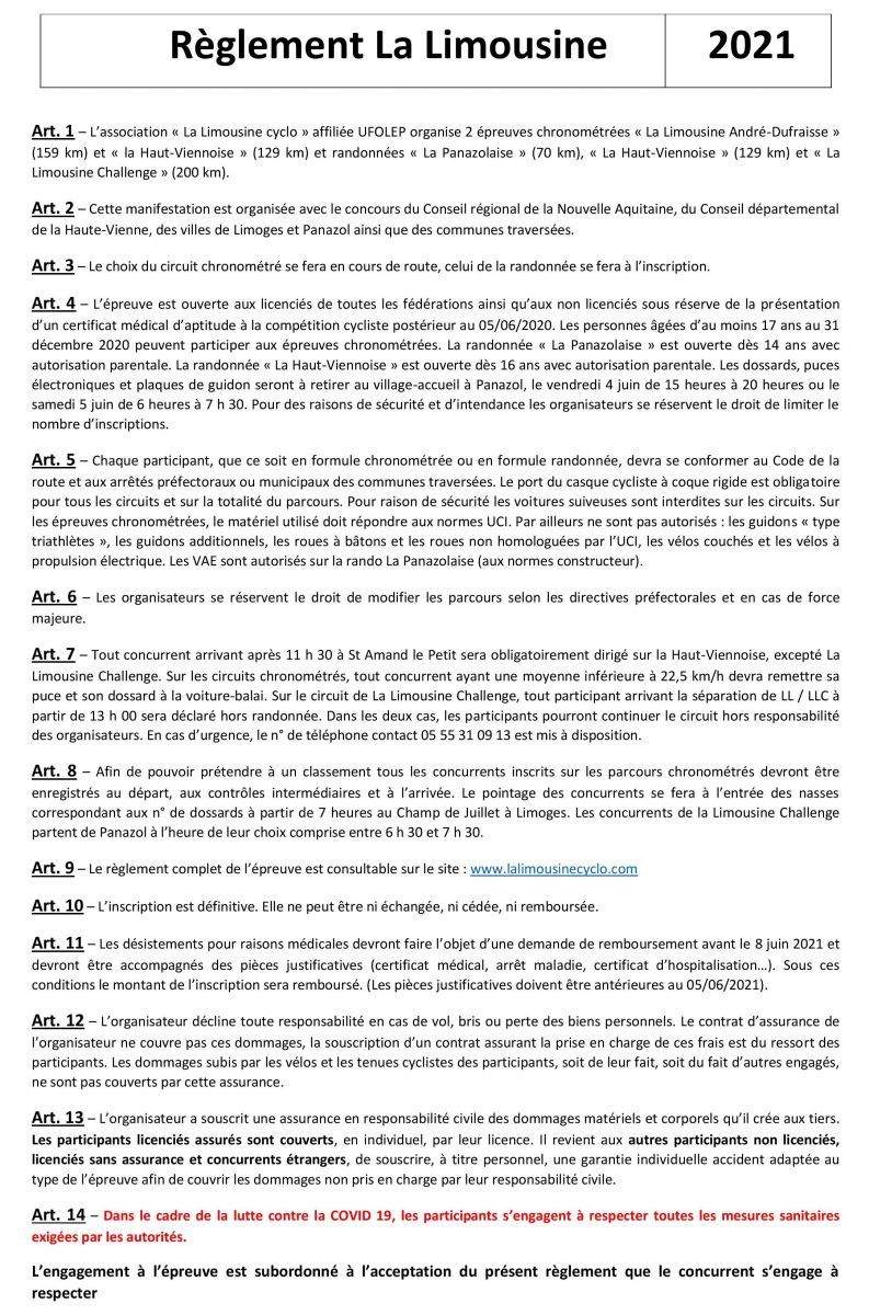 Règlement LL 2021 Règlement LL 2021