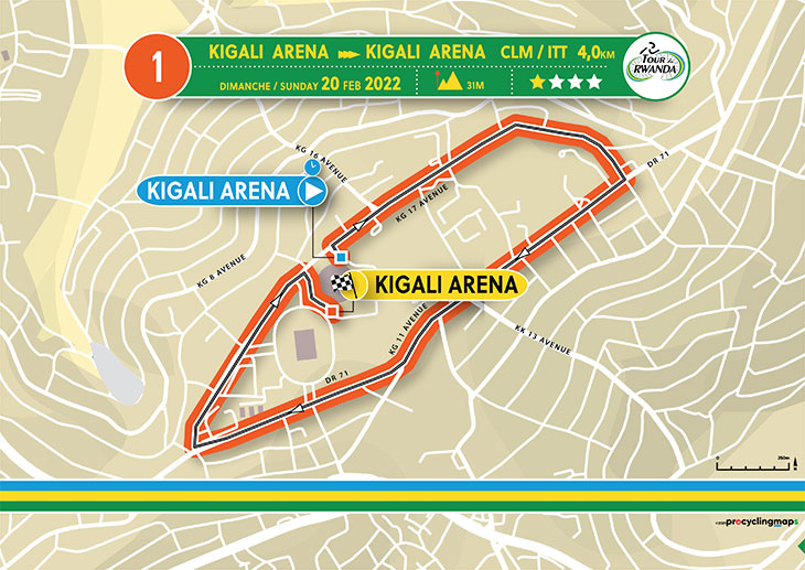 etape 1 tour du rwanda 2022