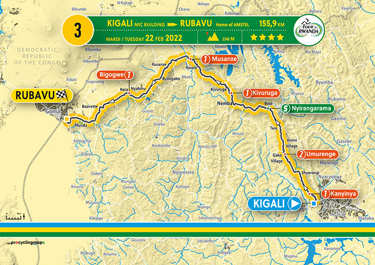 etape 3 tour du rwanda 2022