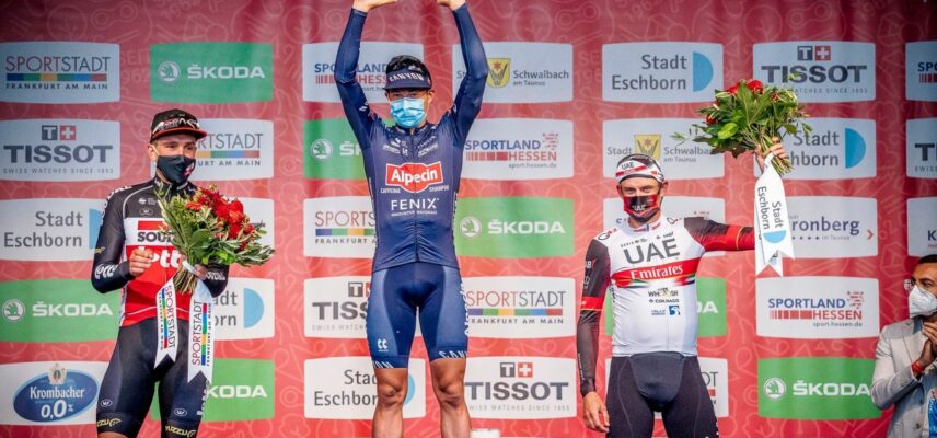 Podium Grand Prix de Francfort 2021. | © Eschborn-Frankfurt