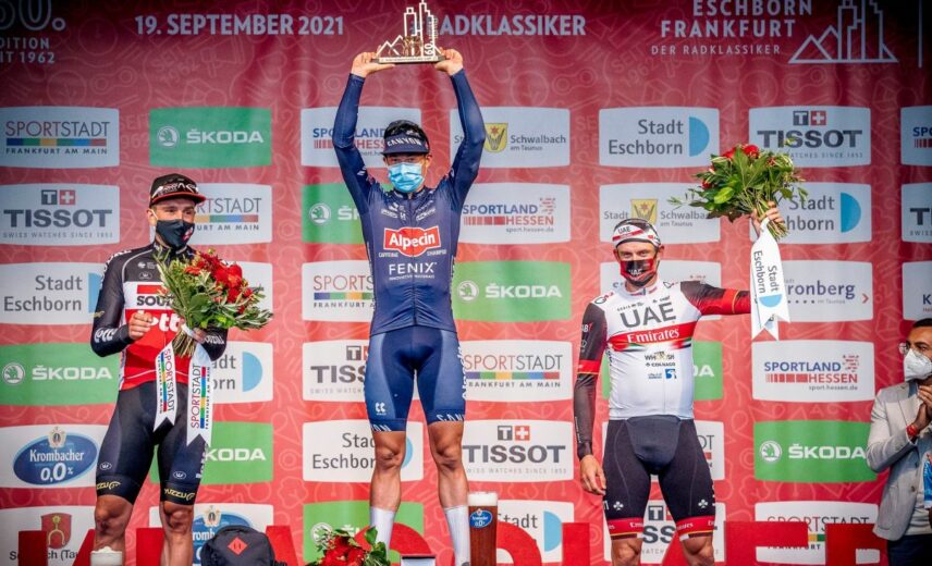 Podium Grand Prix de Francfort 2021. | © Eschborn-Frankfurt