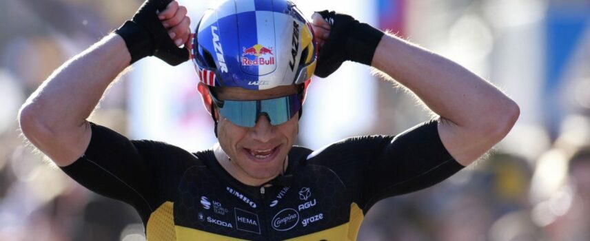 Wout Van Aert arbore autant les couleurs de la Jumbo-Visma que celles de Red Bull quand il gagne
