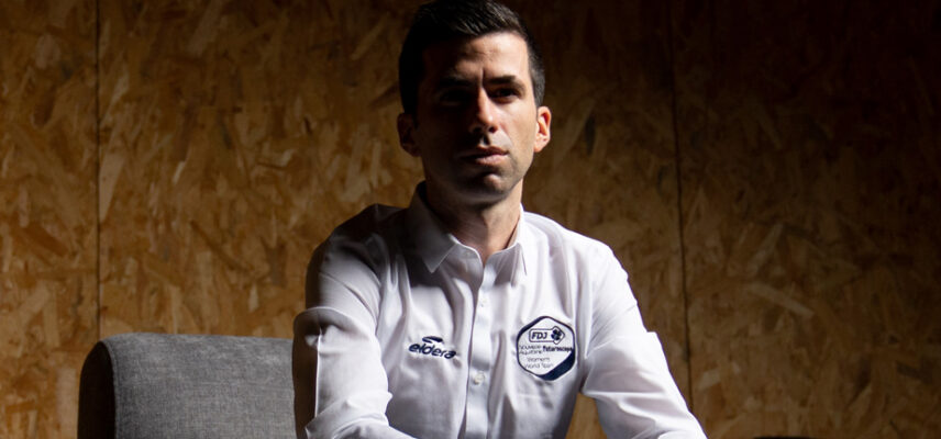 Stephen Delcourt, manager de la FDJ Nouvelle Aquitaine Futuroscope