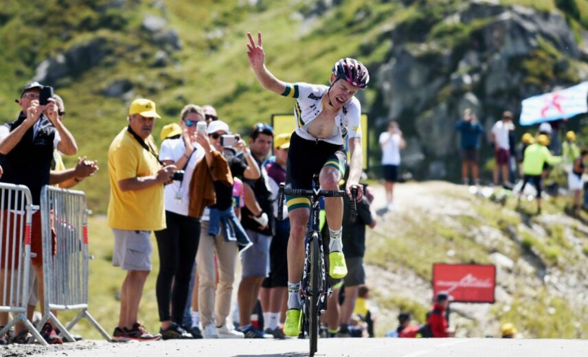 Alexander Evans, premier vainqueur au sommet du col de la Loze / Tour de l'Avenir