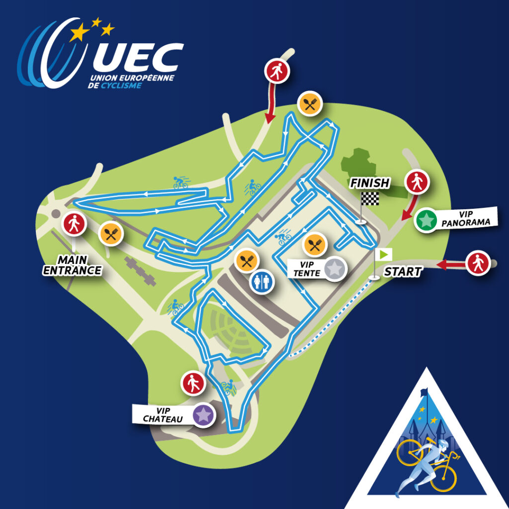 parcours championnat d'europe cyclocross 2023 