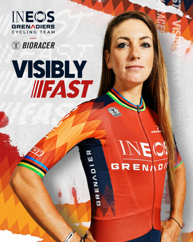 maillot 2023 BIORACER_INEOS GRENADIERS_VISIBLY FAST Pauline ferrand prevot 