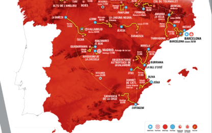 carte parcours de la vuelta 2023