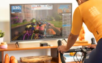 TV pour Zwift home trainer zwift hub