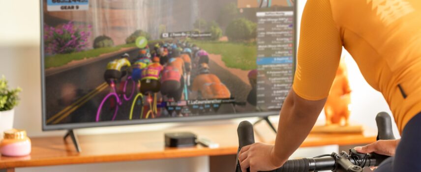 TV pour Zwift home trainer zwift hub