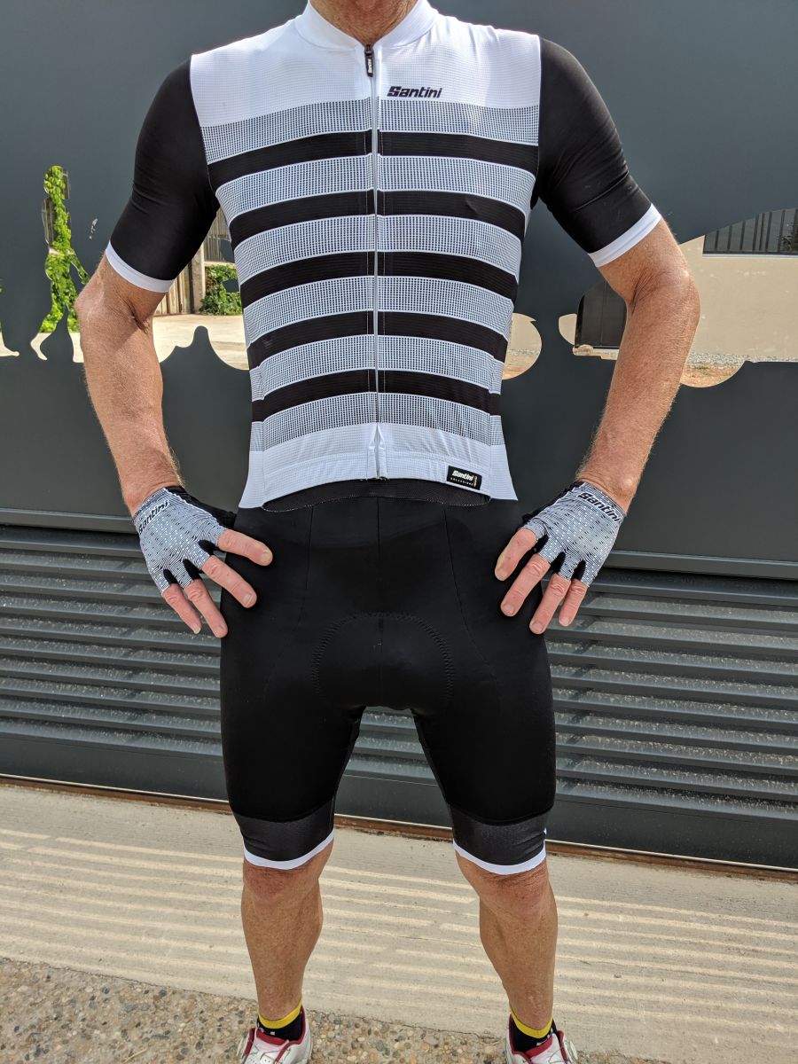 Combinaison Cyclisme Vintage Santini | Skinsuit Multicolore Polyester Taille XL