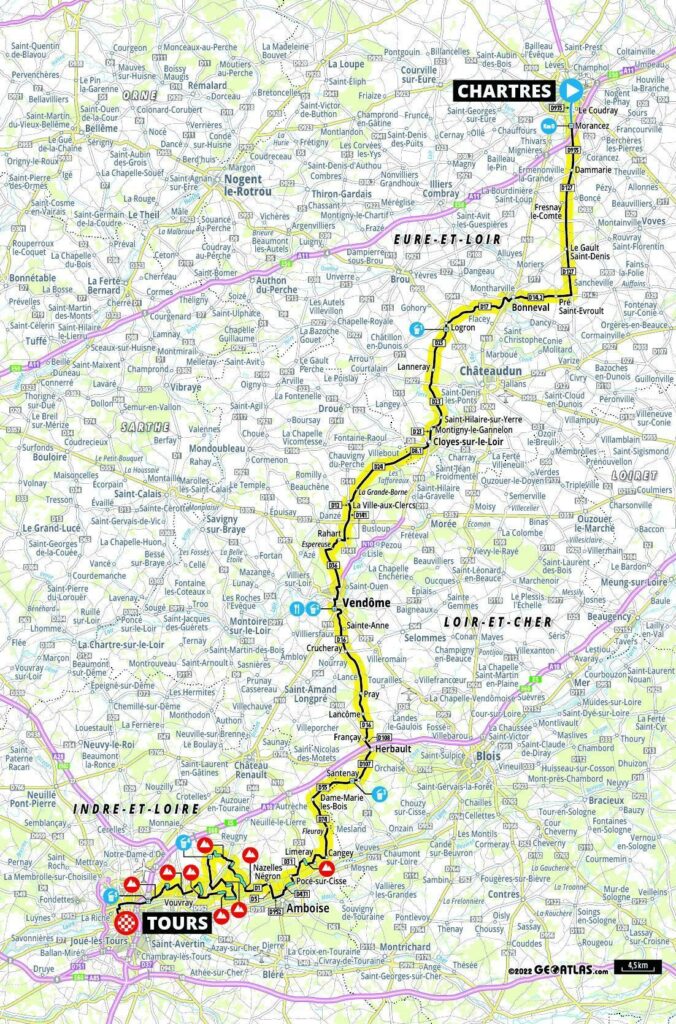 Affiche Cyclisme Paris Tours 2002 - Richard Virenque Très Bon état Vintage