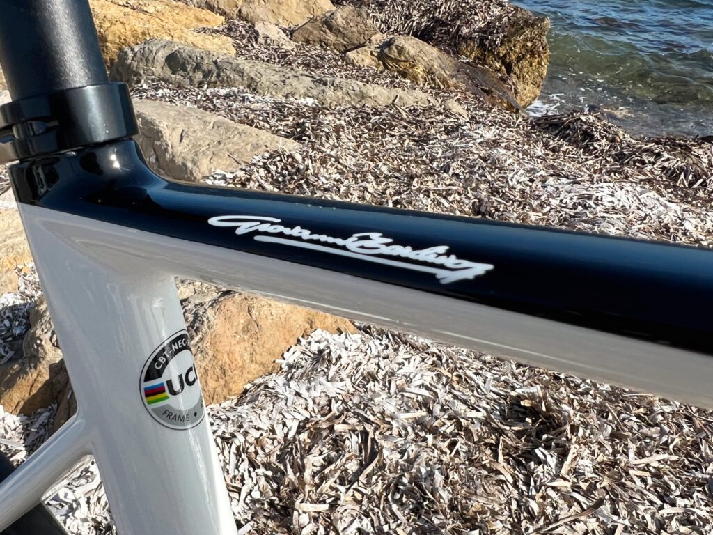 signature Giovanni Tardivo sur cadre velo cbt italia