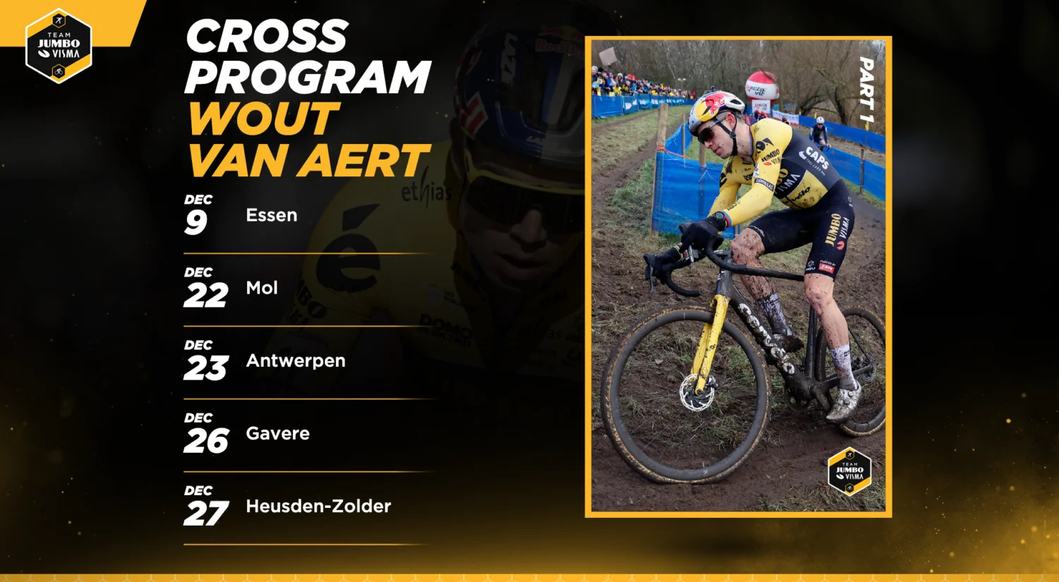 Cyclocross le calendrier restreint de Wout Van Aert Velo 101